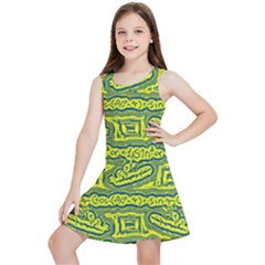 Abstract Background Graphic Kids  Lightweight Sleeveless Dress by Jancukart