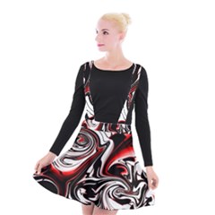 Modern Art Design Fantasy Surreal Suspender Skater Skirt by Ravend