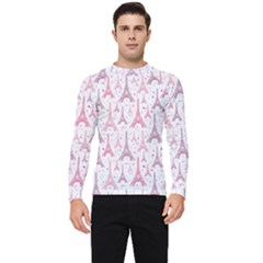 Eiffel Tower Pattern Wallpaper Men s Long Sleeve Rash Guard by Ravend