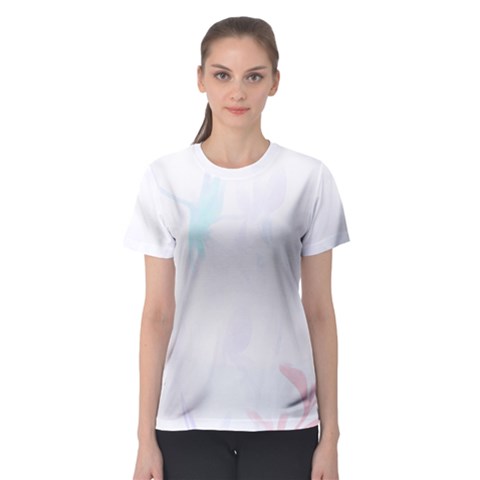 Abstract T- Shirt Abstract Colourful Aesthetic Beautiful Dream Love Romantic Gothic Dark Design Vint Women s Sport Mesh Tee by maxcute