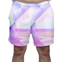 Abstract T- Shirt Purple Minimalistic Abstract Digital Art T- Shirt Men s Shorts View1