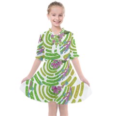 Abstract T- Shirt Tropical World T- Shirt Kids  All Frills Chiffon Dress by maxcute