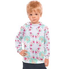 Batik T- Shirt Flowers Batik Pattern T- Shirt Kids  Hooded Pullover by maxcute