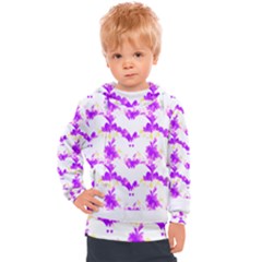 Bats Pattern T- Shirt White Bats And Bows Pink Yellow T- Shirt Kids  Hooded Pullover by maxcute