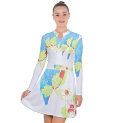 Bird Lover T- Shirtbird T- Shirt (9) Long Sleeve Panel Dress by maxcute