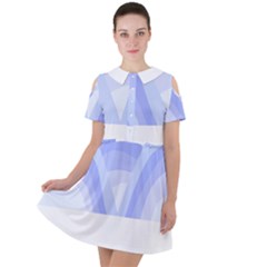 Blue Ridge Mountains T- Shirt Mountain Range T- Shirt Short Sleeve Shoulder Cut Out Dress  by maxcute