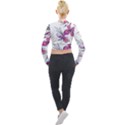 Botanical T- Shirt Botanical Creative Flower Mounted T- Shirt Long Sleeve Cropped Velvet Jacket View2