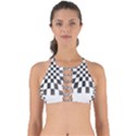 Checkerboard T- Shirt Watercolor Psychedelic Checkerboard T- Shirt Perfectly Cut Out Bikini Top View1