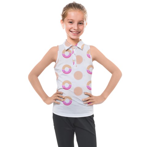 Coffee Donut Patterns T- Shirt Coffee & Donut Patterns T- Shirt Kids  Sleeveless Polo Tee by maxcute