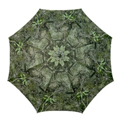 Old Stone Exterior Wall With Moss Golf Umbrellas by dflcprintsclothing