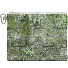 Old Stone Exterior Wall With Moss Canvas Cosmetic Bag (xxxl) by dflcprintsclothing