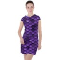 Purple Scales! Drawstring Hooded Dress View1