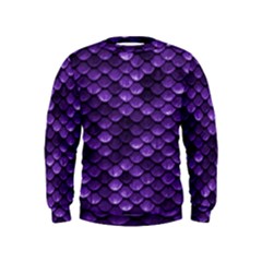 Purple Scales! Kids  Sweatshirt by fructosebat