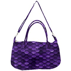 Purple Scales! Removal Strap Handbag by fructosebat