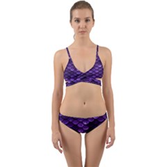 Purple Scales! Wrap Around Bikini Set by fructosebat