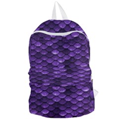 Purple Scales! Foldable Lightweight Backpack by fructosebat