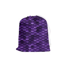 Purple Scales! Drawstring Pouch (medium) by fructosebat