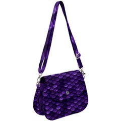 Purple Scales! Saddle Handbag by fructosebat