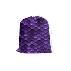 Purple Scales! Drawstring Pouch (medium) by fructosebat