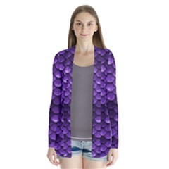 Purple Scales! Drape Collar Cardigan by fructosebat