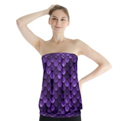 Purple Scales! Strapless Top by fructosebat