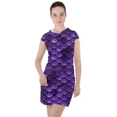 Purple Scales! Drawstring Hooded Dress by fructosebat