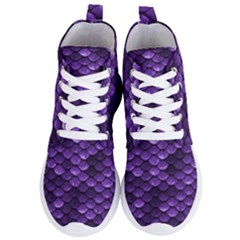 Purple Scales! Women s Lightweight High Top Sneakers by fructosebat