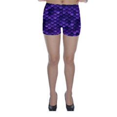 Purple Scales! Skinny Shorts by fructosebat