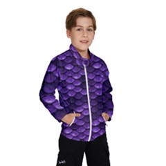 Purple Scales! Kids  Windbreaker by fructosebat