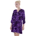 Purple Scales! Open Neck Shift Dress View1