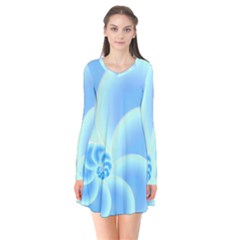 Fibonacci Spiral T- Shirt Fibonacci Spiral T- Shirt Long Sleeve V-neck Flare Dress by maxcute