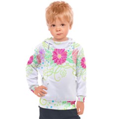 Flowers Illustration T- Shirtflowers T- Shirt (1) Kids  Hooded Pullover by maxcute