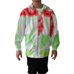 Flowers T- Shirtflowers T- Shirt Kids  Hooded Windbreaker by maxcute