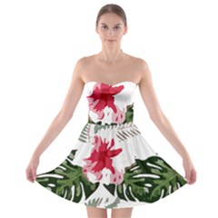 Hawaii T- Shirt Hawaii Blood Flower Garden T- Shirt Strapless Bra Top Dress by maxcute