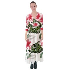 Hawaii T- Shirt Hawaii Florida Creative T- Shirt Button Up Maxi Dress by maxcute