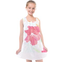 Hawaii T- Shirt Hawaii Florist Modern T- Shirt Kids  Cross Back Dress by maxcute