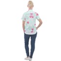 Hawaii T- Shirt Hawaii Flower Bird Fashion T- Shirt Women s Short Sleeve Pocket Shirt View2