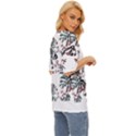 Hawaii T- Shirt Hawaii White Flowers T- Shirt Oversized Basic Tee View3