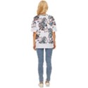 Hawaii T- Shirt Hawaii White Flowers T- Shirt Oversized Basic Tee View4