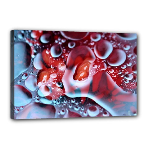 Abstract Art Texture Bubbles Canvas 18  X 12  (stretched) by Ravend