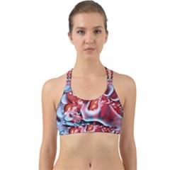 Abstract Art Texture Bubbles Back Web Sports Bra by Ravend