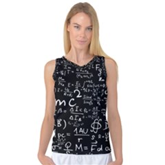 E=mc2 Text Science Albert Einstein Formula Mathematics Physics Women s Basketball Tank Top by Jancukart