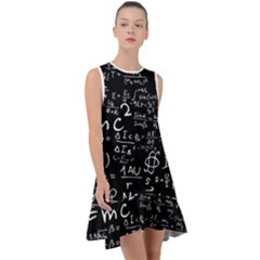 E=mc2 Text Science Albert Einstein Formula Mathematics Physics Frill Swing Dress by Jancukart