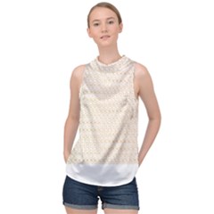 Pattern T- Shirt Circular Ring Patterns T- Shirt High Neck Satin Top by maxcute