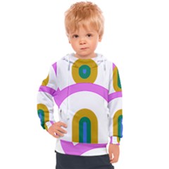 Rainbow T- Shirt Pink Double Rainbow Arc T- Shirt Kids  Hooded Pullover by maxcute