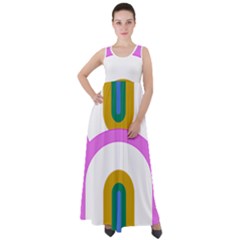 Rainbow T- Shirt Pink Double Rainbow Arc T- Shirt Empire Waist Velour Maxi Dress by maxcute