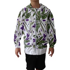 Tropical Island T- Shirt Pattern Love Collection 3 Kids  Hooded Windbreaker by maxcute