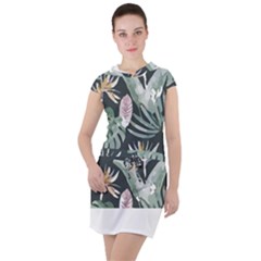 Tropical T- Shirt Tropical Garden Floricorous T- Shirt Drawstring Hooded Dress by maxcute