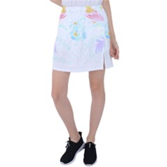 Tropical T- Shirt Tropical Trend Flower De Lis T- Shirt Tennis Skirt by maxcute