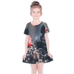 Chocolate Dark Kids  Simple Cotton Dress by artworkshop